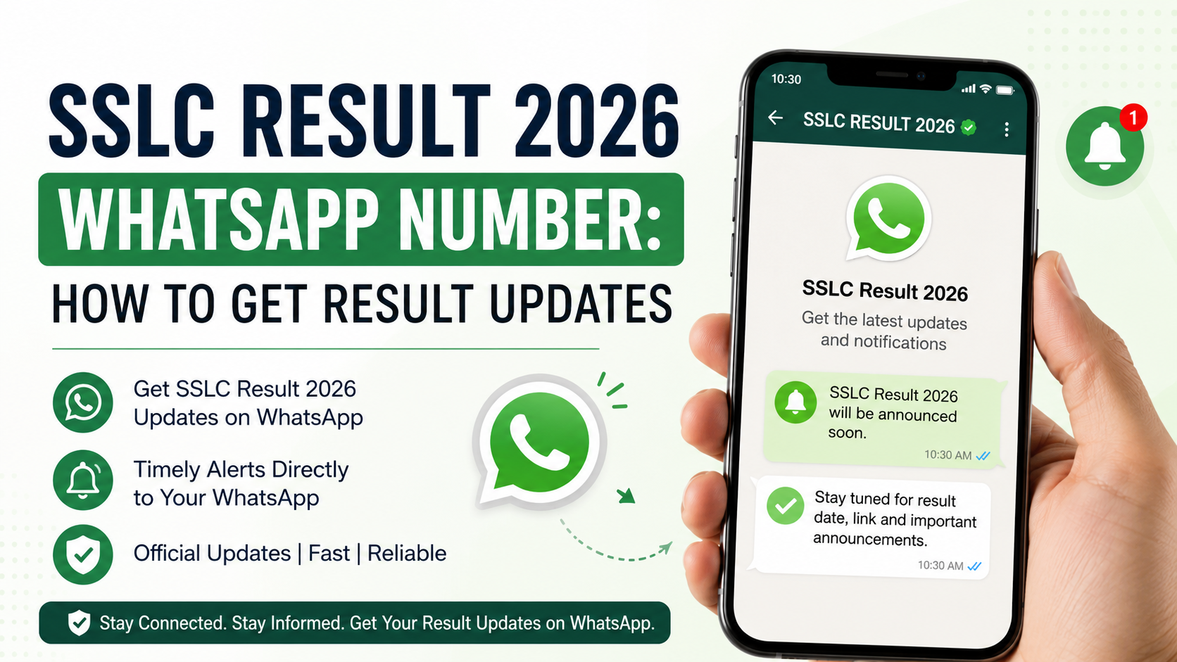 SSLC Result 2026 WhatsApp Number: How to Get Result Updates