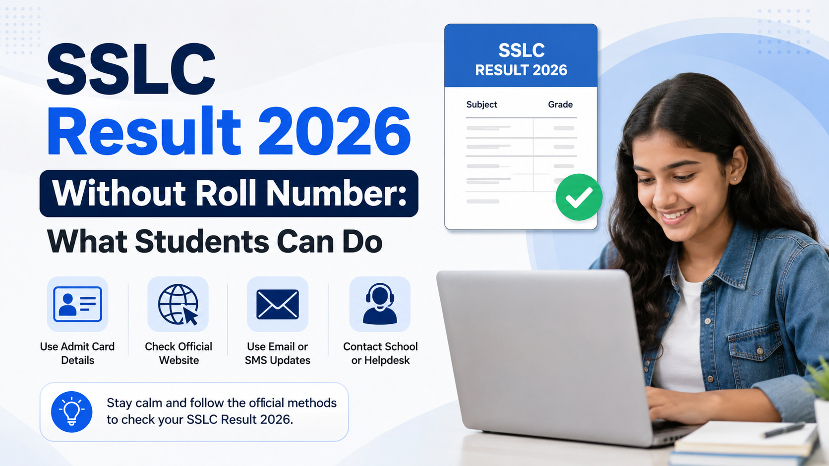 SSLC Result 2026 Without Roll Number: What Students Can Do